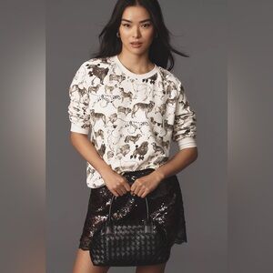 Anthropologie Maeve Printed Best in Show Dogs Sweatshirt